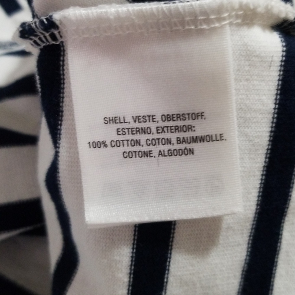 ANTHROPOLOGIE POSTMARK STRIPED PEPLUM TOP - Picture 8 of 8
